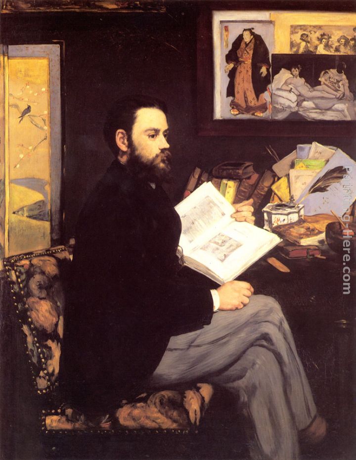 Portrait of Emile Zola painting - Eduard Manet Portrait of Emile Zola art painting